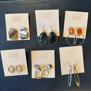 14th & Union Earrings (6 pairs)
